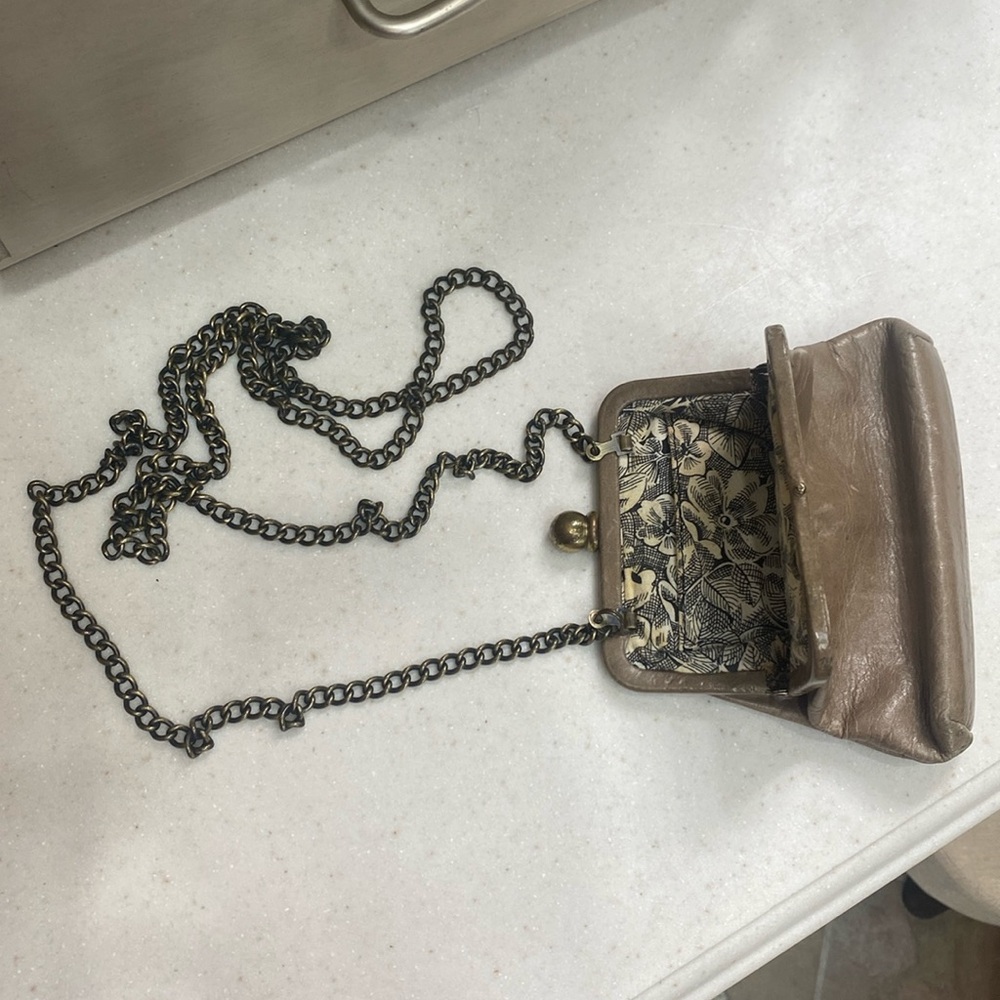 Hobo Leather Clutch on a Chain